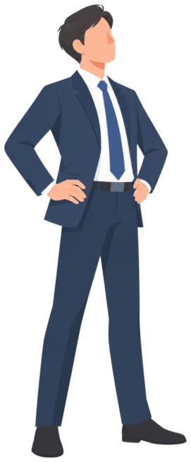 聡明設備株式会社 代表取締役のイラスト